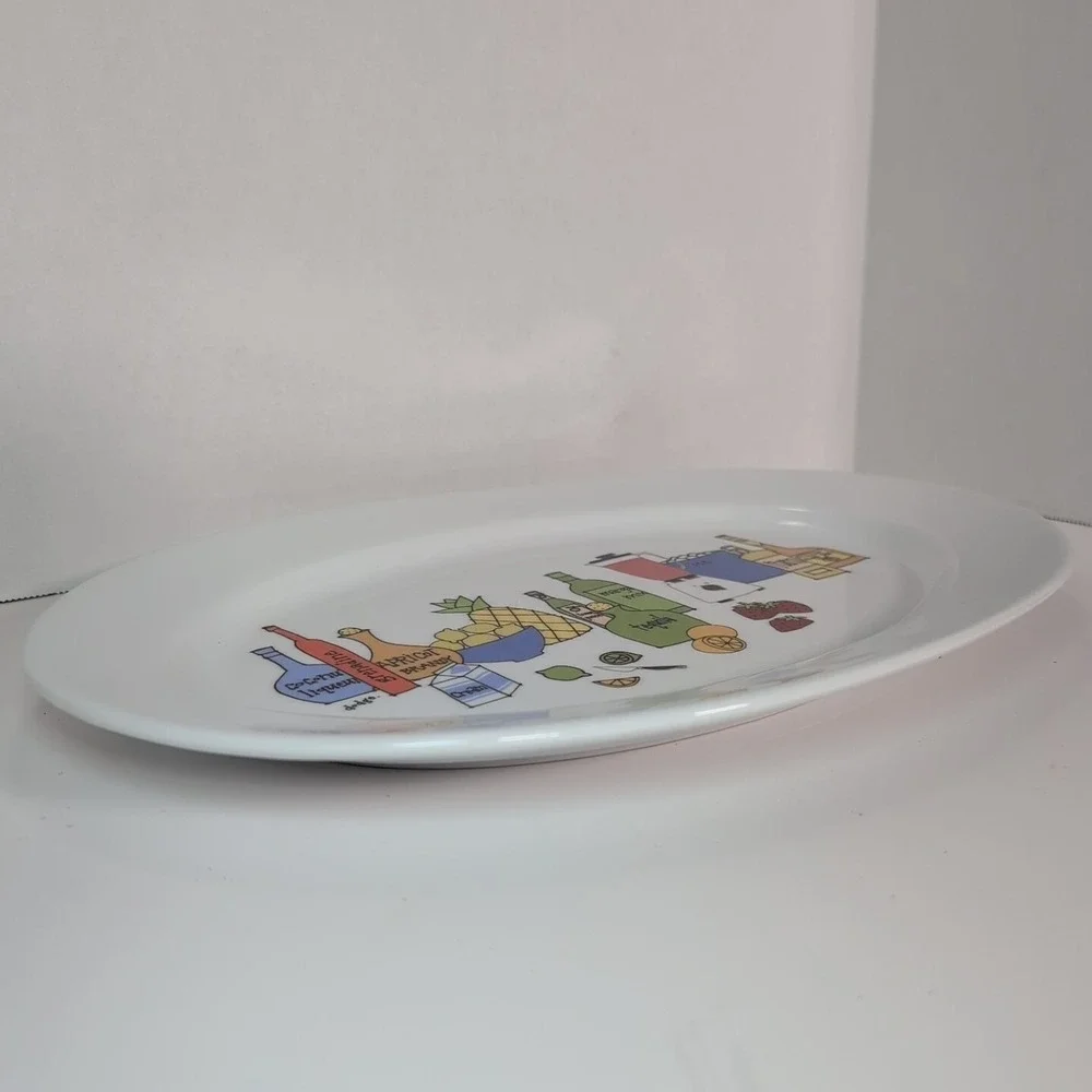 Porcelain Margarita Serving‎ Platter by Ursula Dodge for Signature Housewares